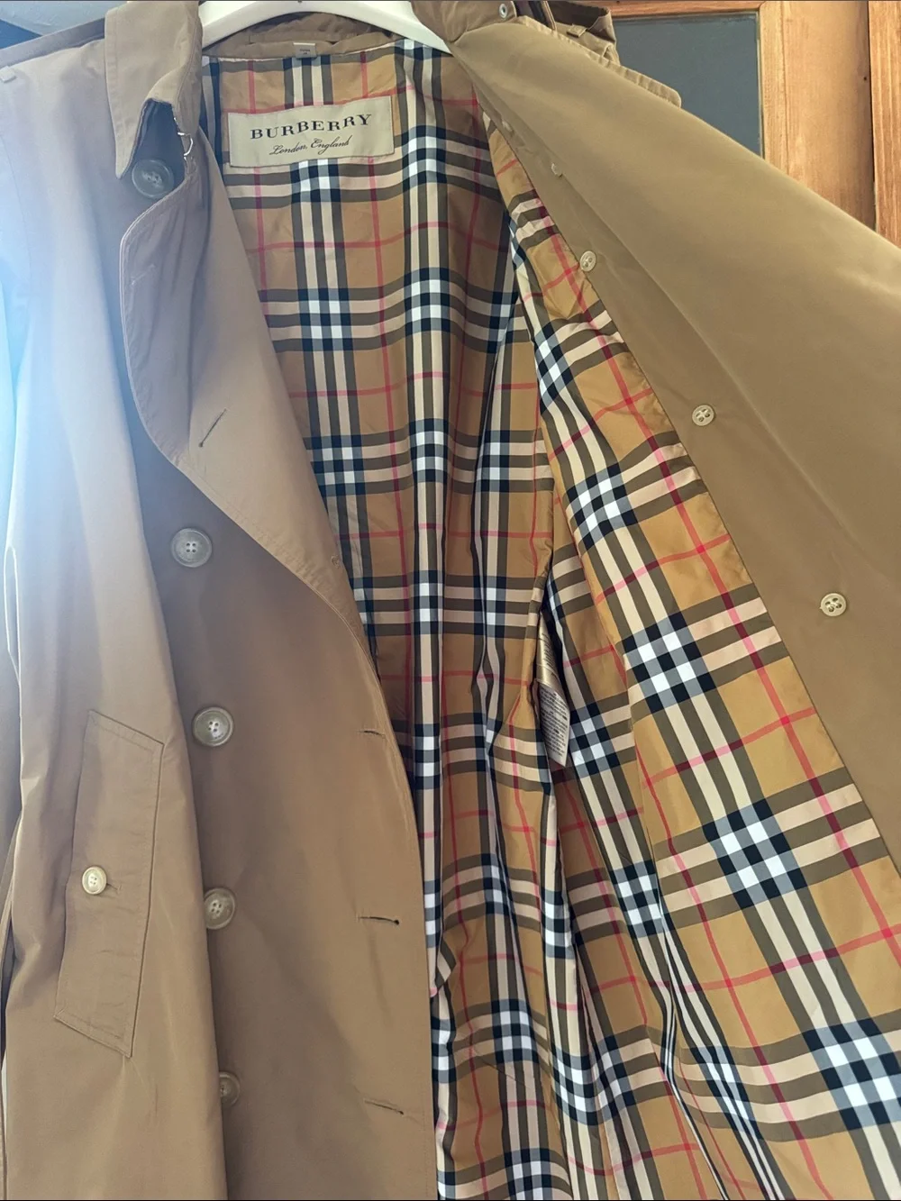 Burberry coated nylon trench coat - Picture 6 of 9